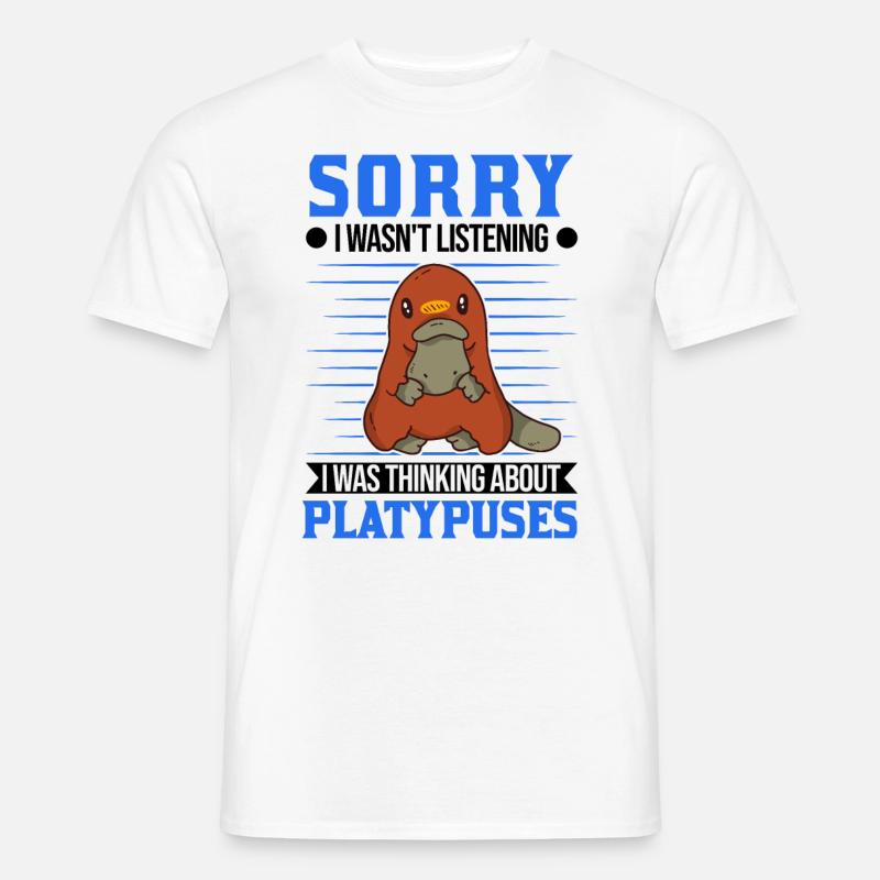 Schnabeltier Geschenkidee Platypus - Männer T-Shirt - Weiß