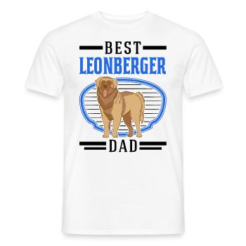 Best Leonberger Dad - Men's T-Shirt - white - Front - AI Model Male 178 dark (178cm)