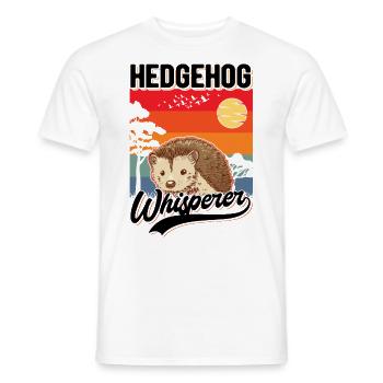 Igel Flüsterer Hérisson Chuchoteur - T-shirt homme - blanc - Devant - AI Model Male 178 dark (178cm)