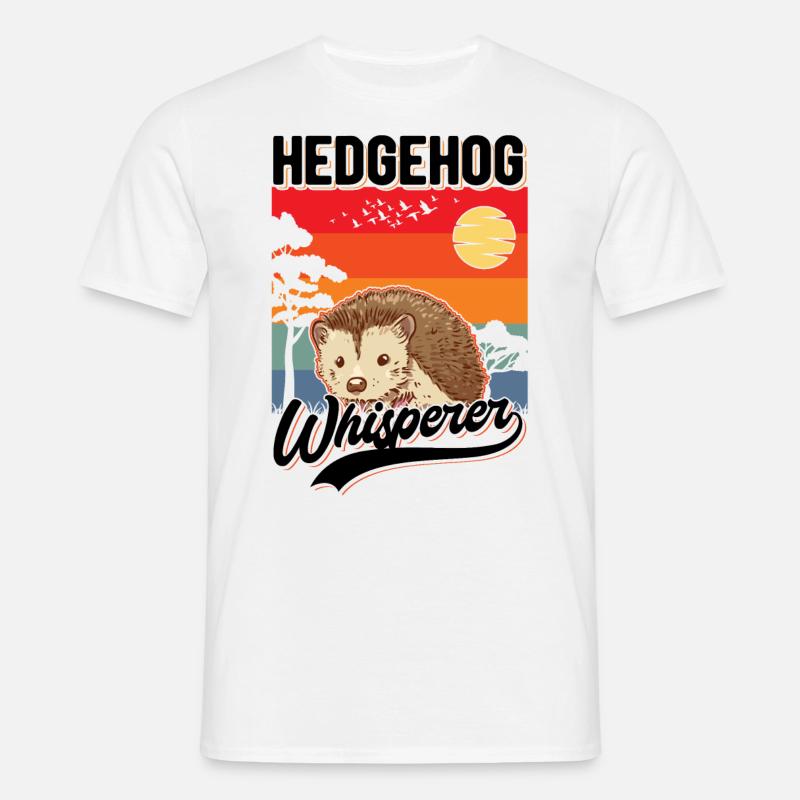 Igel Flüsterer Hedgehog Whisperer - Men's T-Shirt - white