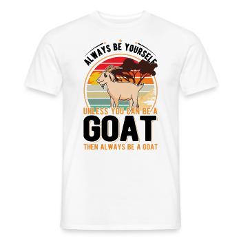 Chèvre Cadeau Chèvre Gardien Chèvre - T-shirt homme - blanc - Devant - AI Model Male 178 dark (178cm)