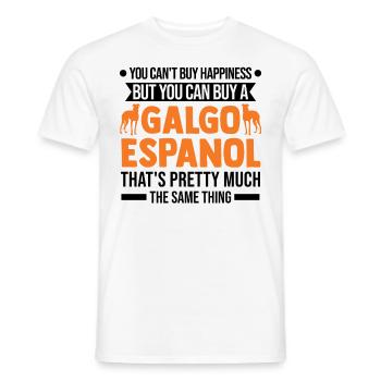 Galgo Espanol Bonheur Lévrier espagnol - T-shirt homme - blanc - Devant - AI Model Male 178 dark (178cm)