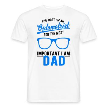 Optiker Vater Augenoptiker Geschenk - Männer T-Shirt - Weiß - Vorne - AI Model Male 178 dark (178cm)