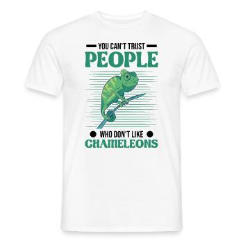 Chameleon amant Chameleon - T-shirt homme - blanc - Devant - AI Model Male 178 dark (178cm)