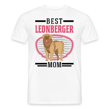 Meilleure maman Leonberger - T-shirt homme - blanc - Devant - AI Model Male 178 dark (178cm)