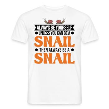 Cadeau d’escargot Vignoble Escargot - T-shirt homme - blanc - Devant - AI Model Male 178 dark (178cm)