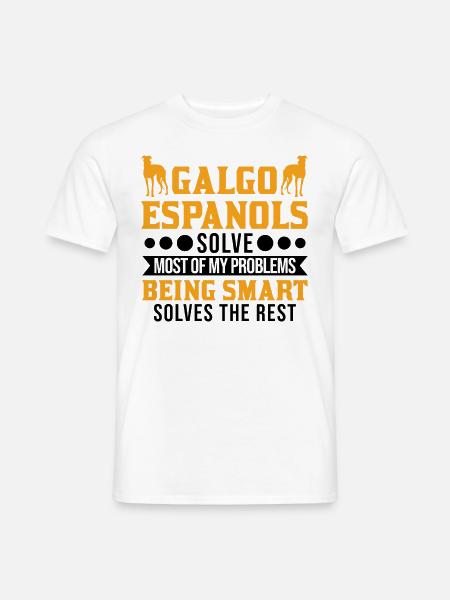 Galgo Espanol Geschenk Spanischer Windhund - Männer T-Shirt - Weiß
