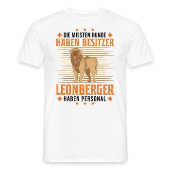 Leonberger Personal - Männer T-Shirt - Weiß - Vorne - AI Model Male 178 dark (178cm)