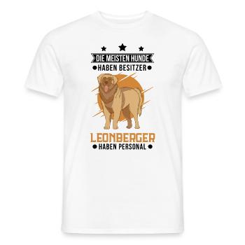 Leonberger Personal - Männer T-Shirt - Weiß - Vorne - AI Model Male 178 dark (178cm)