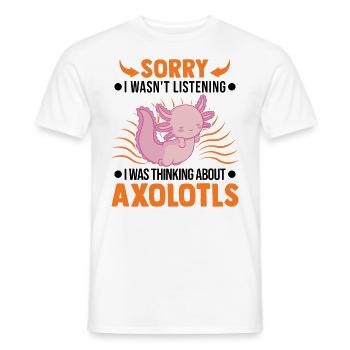 Axolotl Gift Tail Lurch Axolotl - Men's T-Shirt - white - Front - AI Model Male 178 dark (178cm)