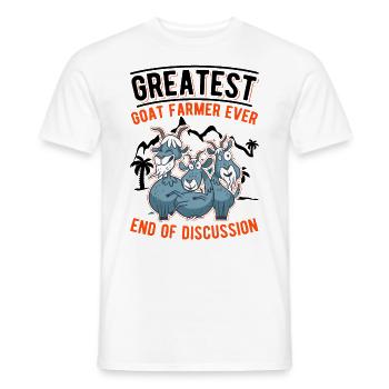 Greatest Goat Farmer Goat Farm Goat - Men's T-Shirt - white - Front - AI Model Male 178 dark (178cm)