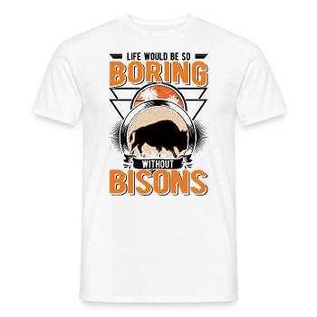 Buffalo Gift Bison Water Buffalo Buffalo - Men's T-Shirt - white - Front - AI Model Male 178 dark (178cm)