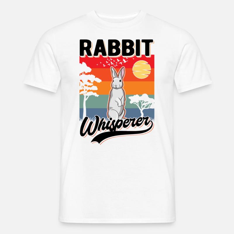 Kaninchen Flüsterer Hasen Flüsterer - Männer T-Shirt - Weiß