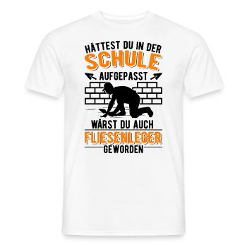 Fliesenleger Spruch Fliesen Legen - Männer T-Shirt - Weiß - Vorne - AI Model Male 178 dark (178cm)
