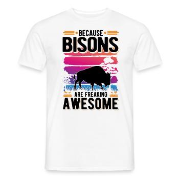 Buffalo Gift Bison Water Buffalo Buffalo - Men's T-Shirt - white - Front - AI Model Male 178 dark (178cm)