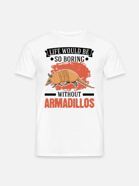 Armadillo Gift Armadillo - Men's T-Shirt - white