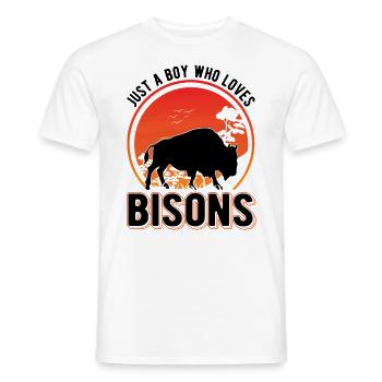 Buffalo Gift Bison Water Buffalo Buffalo - Men's T-Shirt - white - Front - AI Model Male 178 dark (178cm)