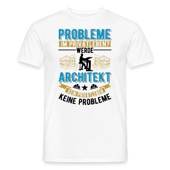 Architekt Geschenk Innenarchitekt Architektur - Männer T-Shirt - Weiß - Vorne - AI Model Male 178 dark (178cm)