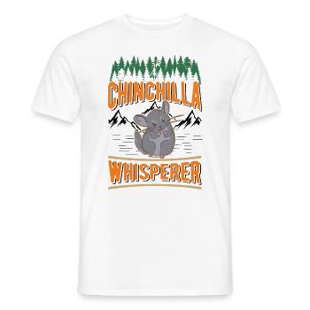 Chinchilla Flüsterer Chinchilla Whisperer - Männer T-Shirt - Weiß - Vorne - AI Model Male 178 dark (178cm)