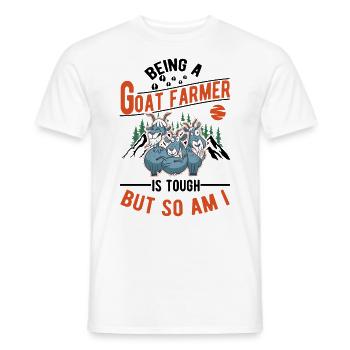 Chèvre Cadeau Chèvre Gardien Chèvre - T-shirt homme - blanc - Devant - AI Model Male 178 dark (178cm)
