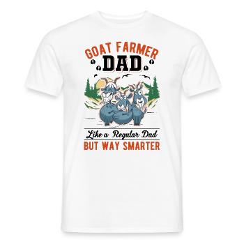 Chèvre Hôte Papa Chèvres Père Chèvre - T-shirt homme - blanc - Devant - AI Model Male 178 dark (178cm)