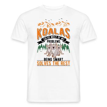 Koala Gift Koala Bear - Men's T-Shirt - white - Front - AI Model Male 178 dark (178cm)