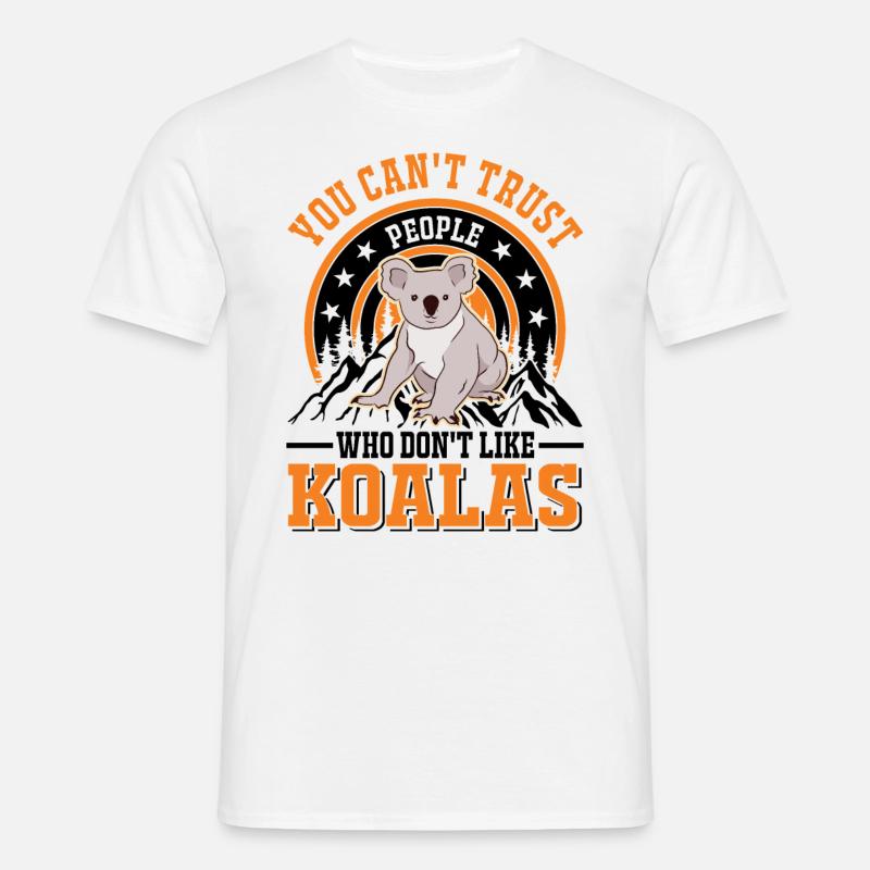 Koala Geschenk Koalabär - Männer T-Shirt - Weiß