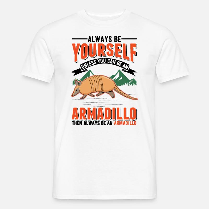 Armadillo Geschenk Gürteltier - Männer T-Shirt - Weiß