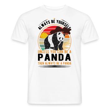 Soyez toujours vous-même À moins que vous ne puissiez être un panda - T-shirt homme - blanc - Devant - AI Model Male 178 dark (178cm)