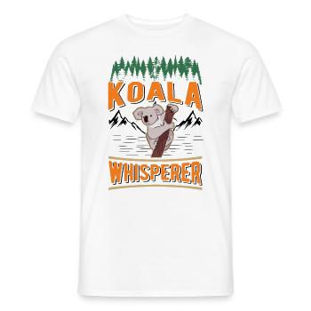 Koala Whisperer Koala Flüsterer Koalabär - Männer T-Shirt - Weiß - Vorne - AI Model Male 178 dark (178cm)