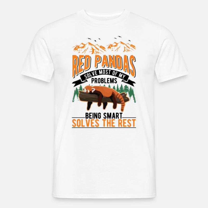 Red Panda Gift Cat Bear - Men's T-Shirt - white