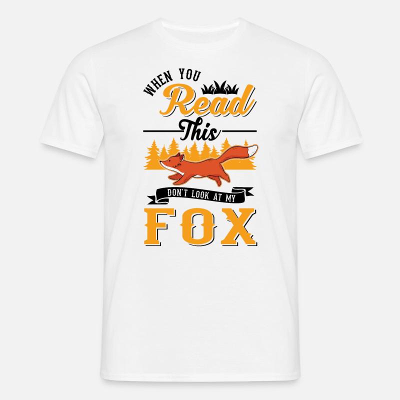 Fuchs Geschenk Rotfuchs - Männer T-Shirt - Weiß