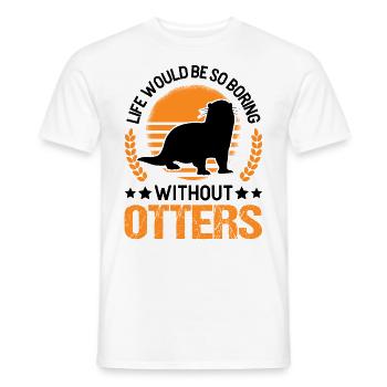Otter Gift Otter Sea Otter - Men's T-Shirt - white - Front - AI Model Male 178 dark (178cm)