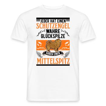 Mittelspitz Schutzengel - Männer T-Shirt - Weiß - Vorne - AI Model Male 178 dark (178cm)