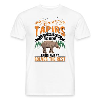 Tapir Flachlandtapir Tapirdae Tapir - Männer T-Shirt - Weiß - Vorne - AI Model Male 178 dark (178cm)