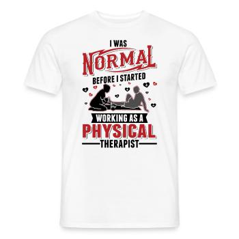 Physiotherapist Physiotherapy Physio - Men's T-Shirt - white - Front - AI Model Male 178 dark (178cm)
