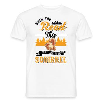 Cadeau Écureuil Gris Écureuil - T-shirt homme - blanc - Devant - AI Model Male 178 dark (178cm)