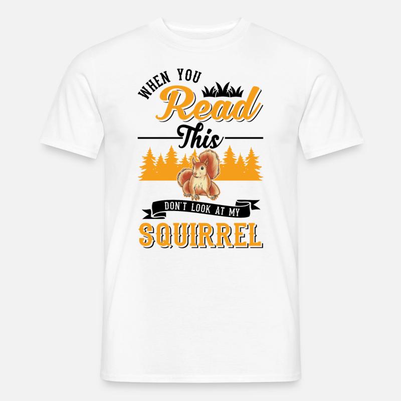 Squirrel Gift Grey Squirrel - Men's T-Shirt - white