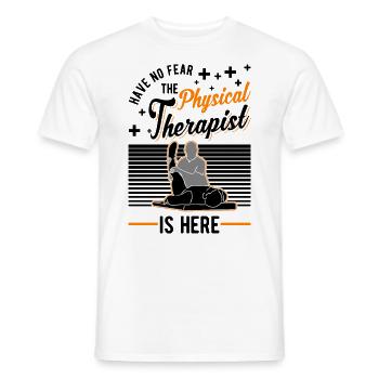 Physiotherapist Physiotherapy Physio - Men's T-Shirt - white - Front - AI Model Male 178 dark (178cm)