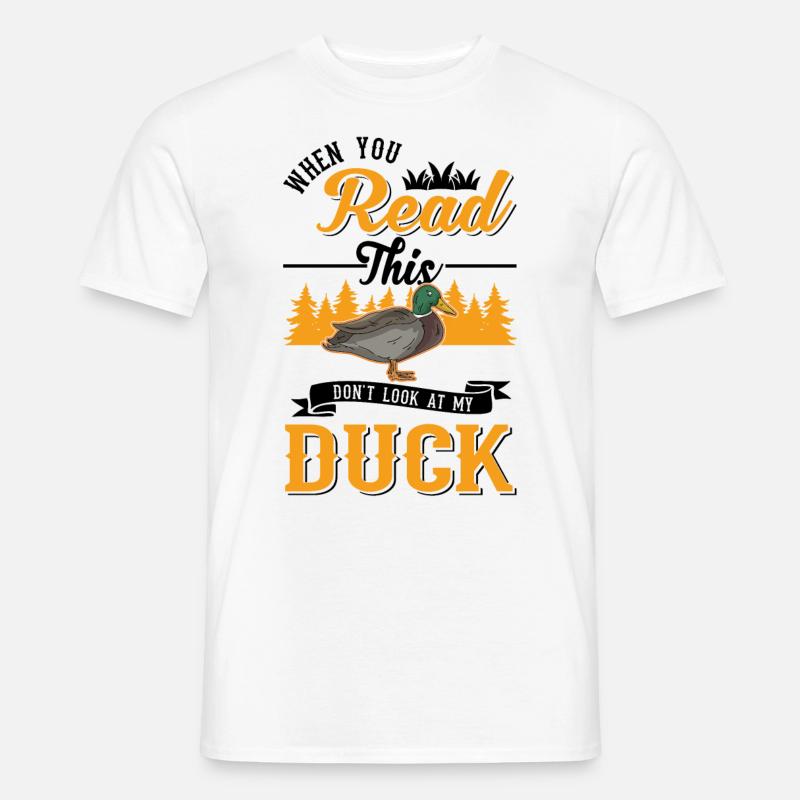 Enten Geschenk Duck Entenzüchter - Männer T-Shirt - Weiß