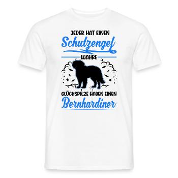 Bernhardiner Schutzengel St. Bernhardshund - Männer T-Shirt - Weiß - Vorne - AI Model Male 178 dark (178cm)