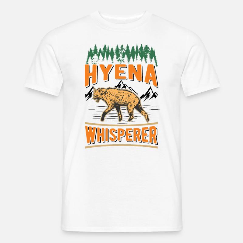 Hyänen Flüsterer Erdwolf Hyena - Männer T-Shirt - Weiß