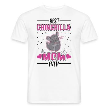 Best Chinchilla Mom Ever - Männer T-Shirt - Weiß - Vorne - AI Model Male 178 dark (178cm)