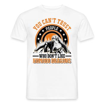 Komodowaran Komodo Dragon Waran - Männer T-Shirt - Weiß - Vorne - AI Model Male 178 dark (178cm)