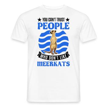 Suricate Cadeau Suricate Suricate - T-shirt homme - blanc - Devant - AI Model Male 178 dark (178cm)