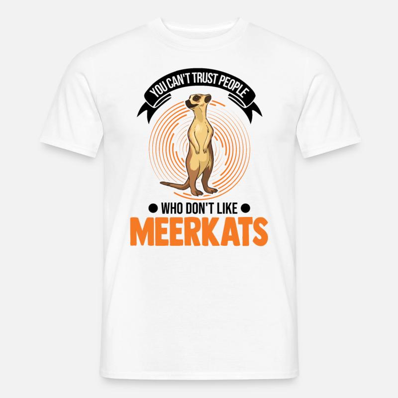 Suricate Cadeau Suricate Suricate - T-shirt homme - blanc