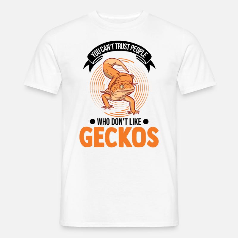 Gecko Gift Leopard Gecko - Men's T-shirt - white