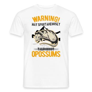 Opossum Geschenk Possum Beutelratte - Männer T-Shirt - Weiß - Vorne - AI Model Male 178 dark (178cm)