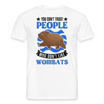 Australischer Wombat - Männer T-Shirt - Weiß - Vorne - AI Model Male 178 dark (178cm)