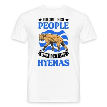 Hyäne Geschenk Erdwolf Hyena - Männer T-Shirt - Weiß - Vorne - AI Model Male 178 dark (178cm)